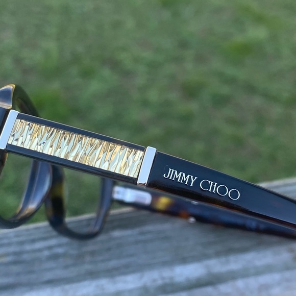 Jimmy Choo Glasses Frames brown with gold accent Made in Italy 54[]15 140 - Picture 2 of 10